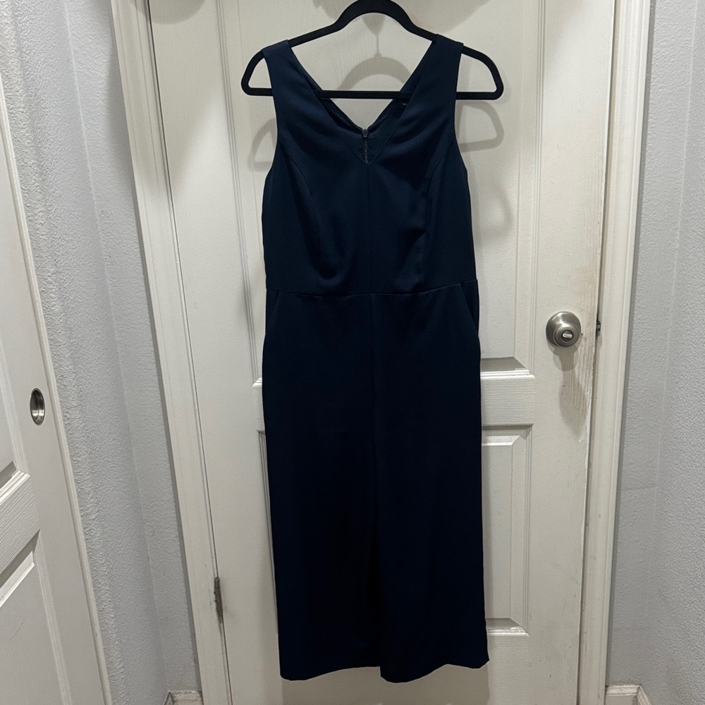Banana Republic Women’s Navy Wide Leg Jumpsuit Size 4 Sleeveless